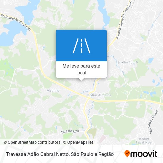 Travessa Adão Cabral Netto mapa