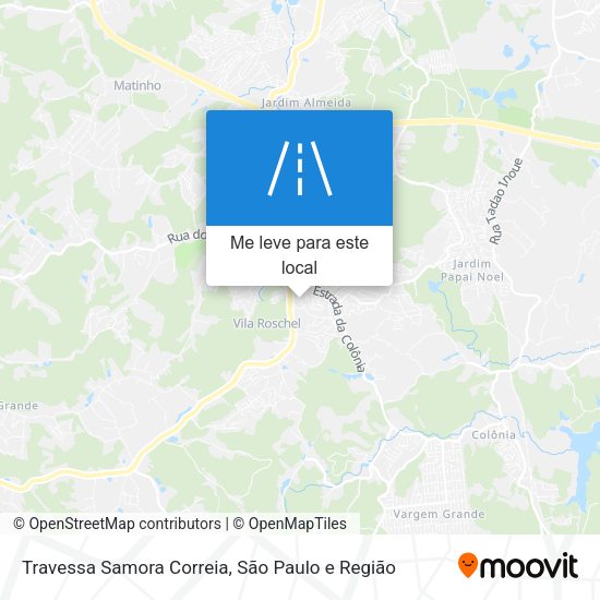 Travessa Samora Correia mapa