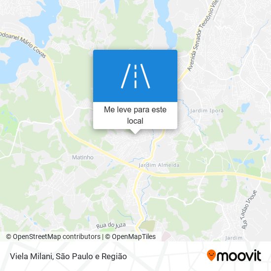 Viela Milani mapa