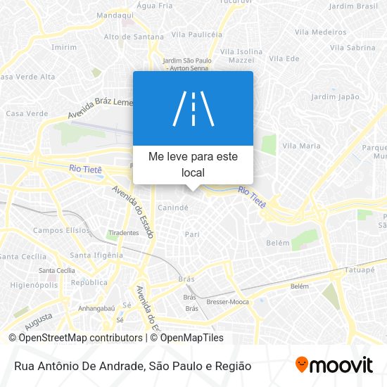 Rua Antônio De Andrade mapa