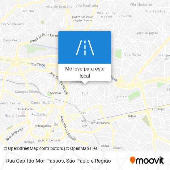 Rua Capitão Mor Passos mapa