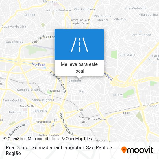 Rua Doutor Guimademar Leingruber mapa