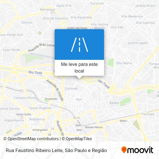 Rua Faustino Ribeiro Leite mapa