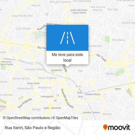 Rua Itariri mapa