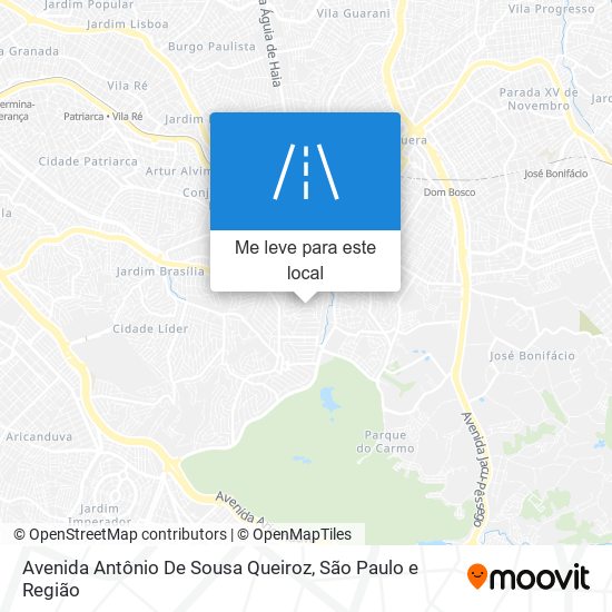 Avenida Antônio De Sousa Queiroz mapa