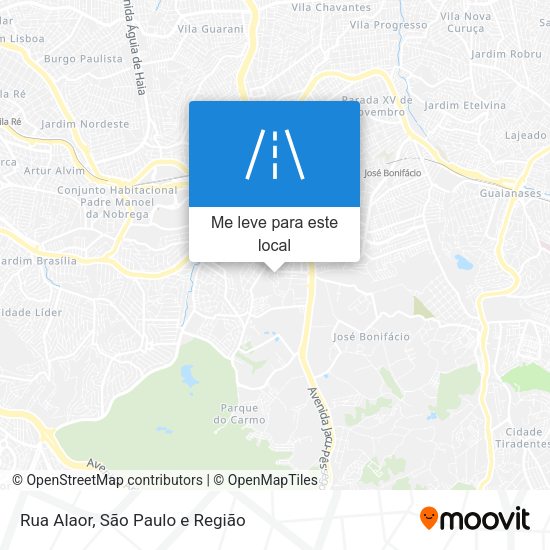 Rua Alaor mapa