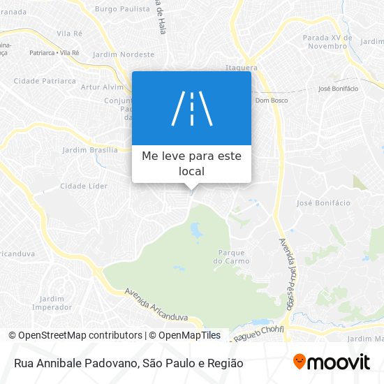 Rua Annibale Padovano mapa