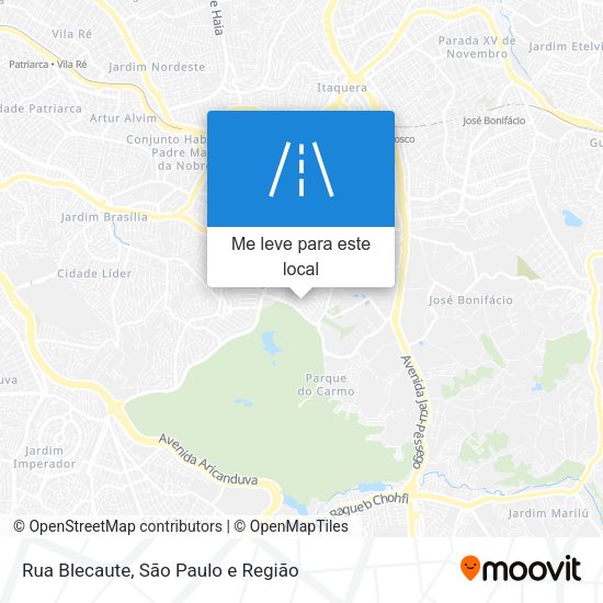Rua Blecaute mapa