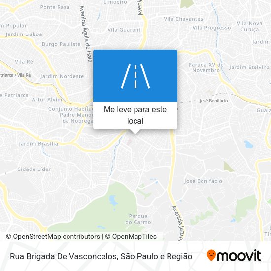 Rua Brigada De Vasconcelos mapa