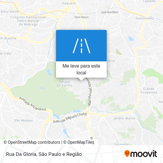 Rua Da Gloria mapa