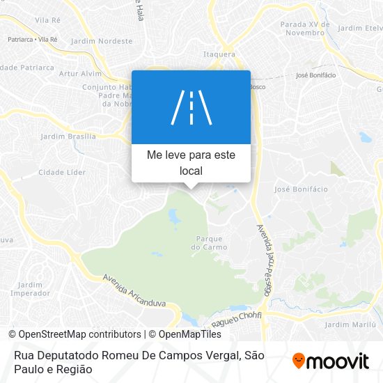 Rua Deputatodo Romeu De Campos Vergal mapa