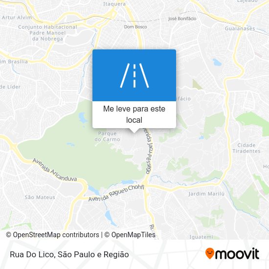 Rua Do Lico mapa