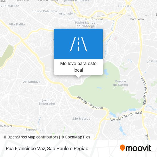 Rua Francisco Vaz mapa