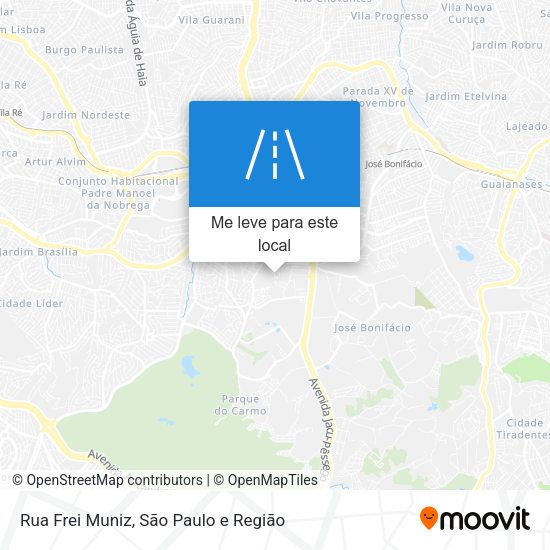 Rua Frei Muniz mapa
