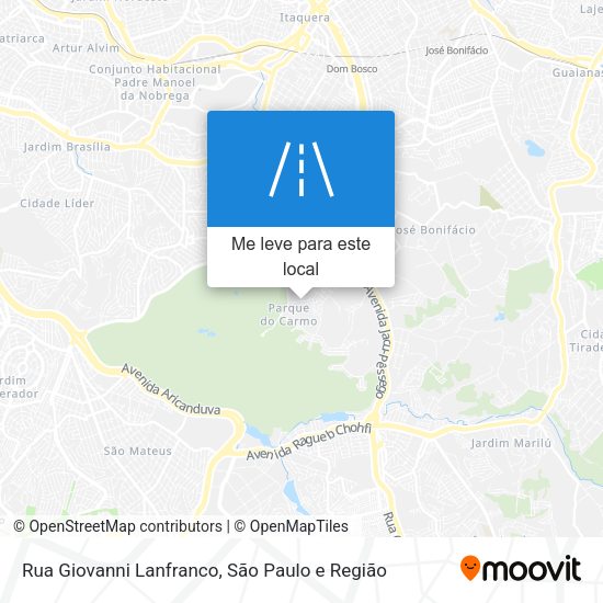 Rua Giovanni Lanfranco mapa