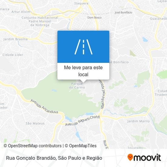 Rua Gonçalo Brandão mapa