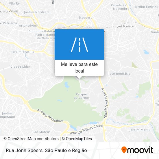 Rua Jonh Speers mapa