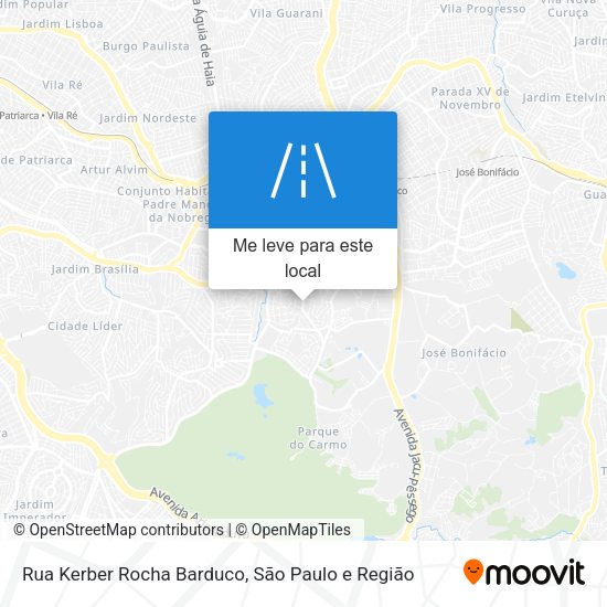 Rua Kerber Rocha Barduco mapa