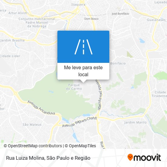 Rua Luiza Molina mapa