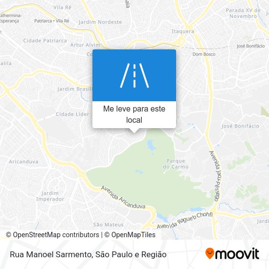 Rua Manoel Sarmento mapa