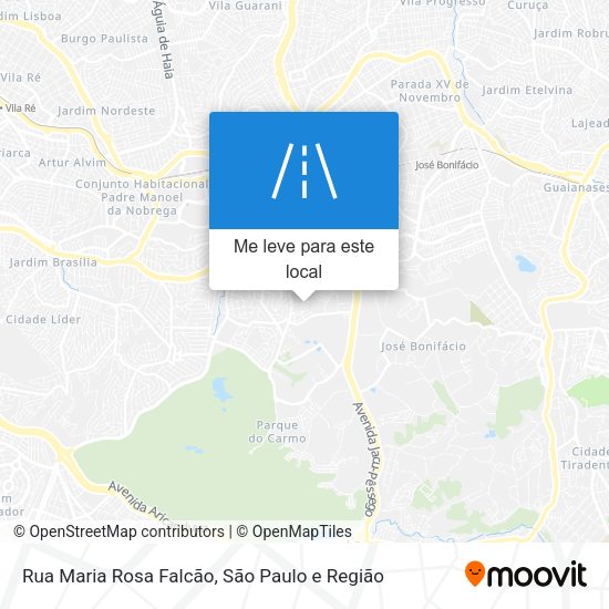 Rua Maria Rosa Falcão mapa