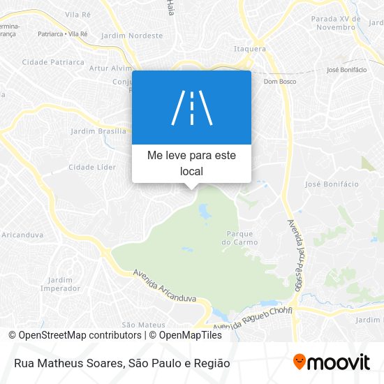Rua Matheus Soares mapa