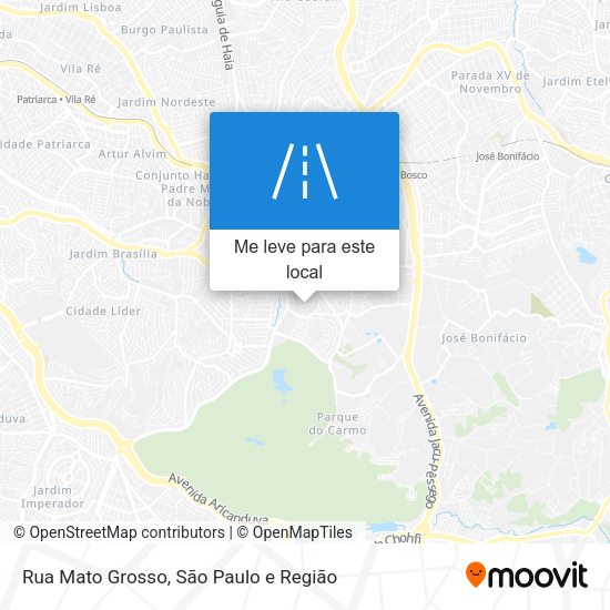 Rua Mato Grosso mapa