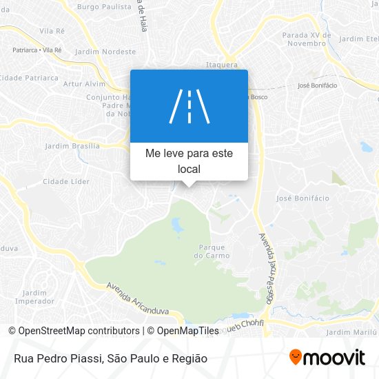 Rua Pedro Piassi mapa
