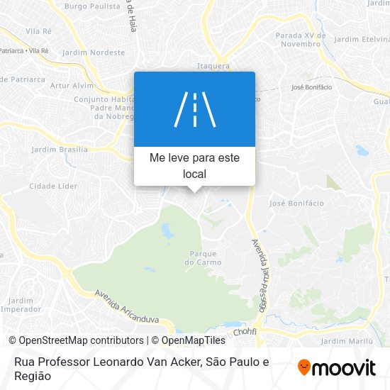Rua Professor Leonardo Van Acker mapa