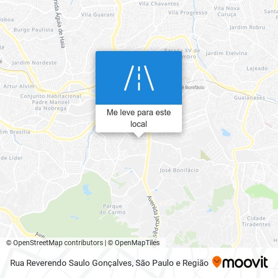 Rua Reverendo Saulo Gonçalves mapa