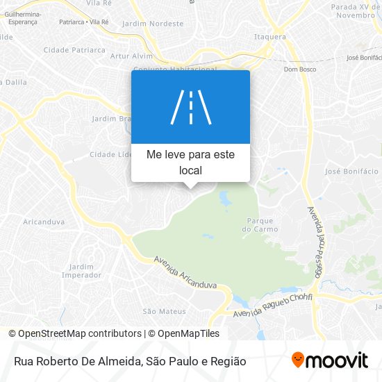 Rua Roberto De Almeida mapa