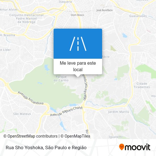 Rua Sho Yoshoka mapa