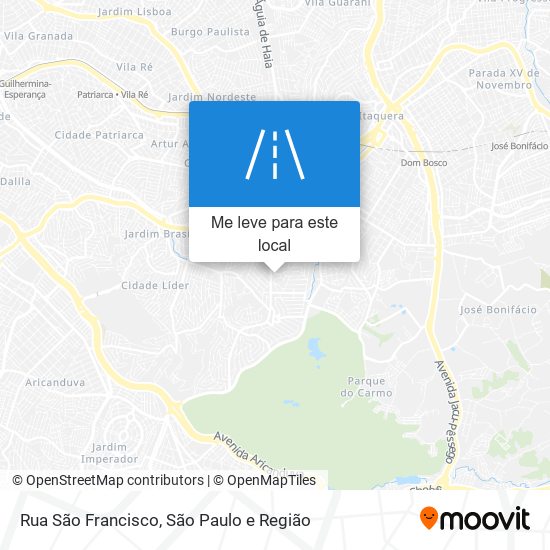 Rua São Francisco mapa