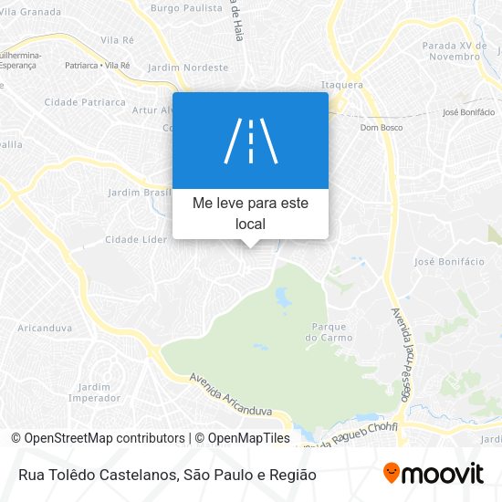 Rua Tolêdo Castelanos mapa