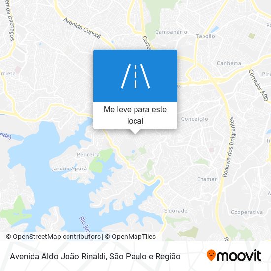 Avenida Aldo João Rinaldi mapa