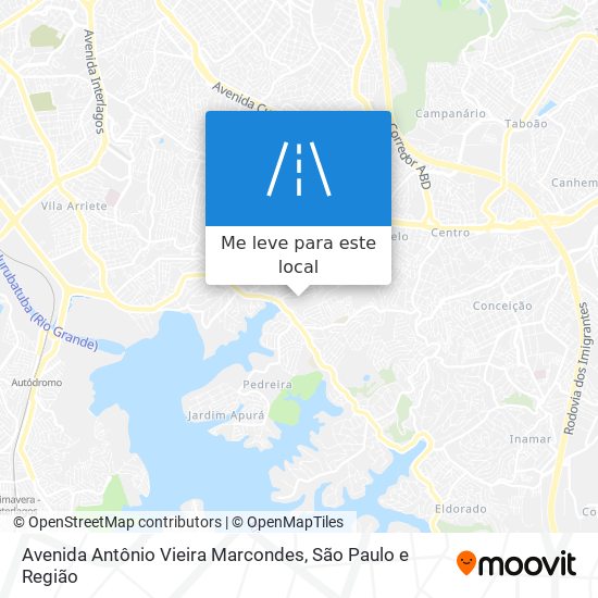 Avenida Antônio Vieira Marcondes mapa