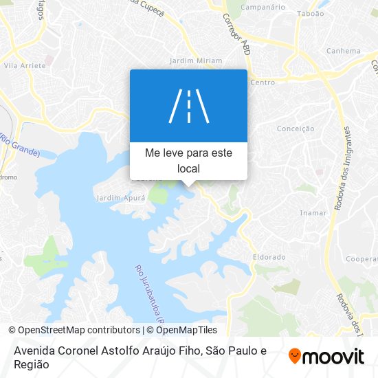 Avenida Coronel Astolfo Araújo Fiho mapa