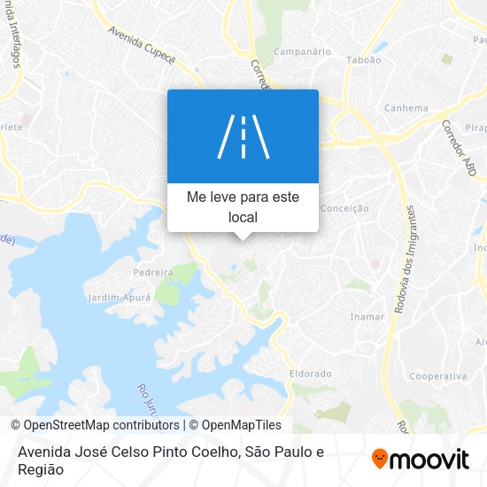 Avenida José Celso Pinto Coelho mapa