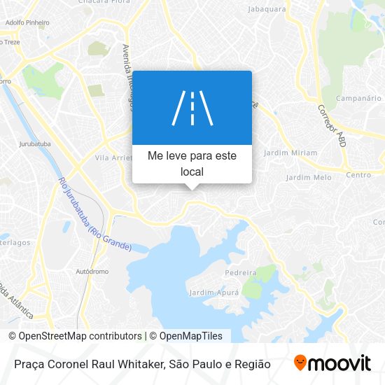 Praça Coronel Raul Whitaker mapa