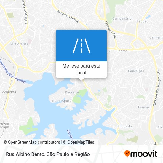 Rua Albino Bento mapa