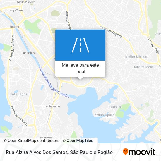 Rua Alzira Alves Dos Santos mapa