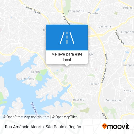 Rua Amâncio Alcorta mapa