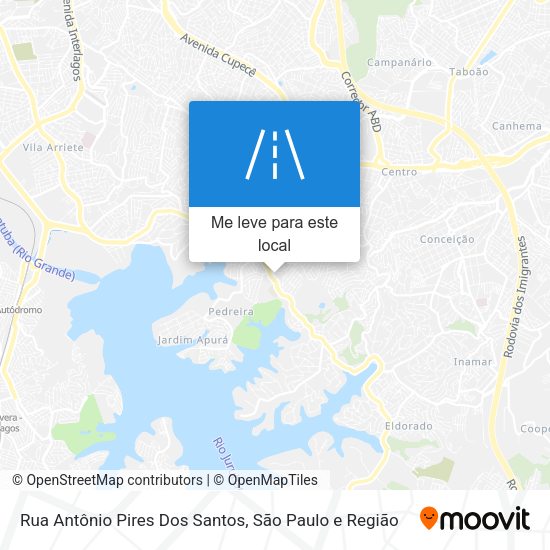 Rua Antônio Pires Dos Santos mapa