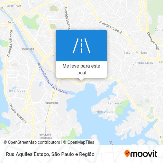 Rua Aquiles Estaço mapa