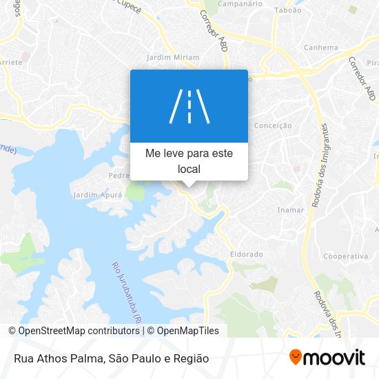 Rua Athos Palma mapa