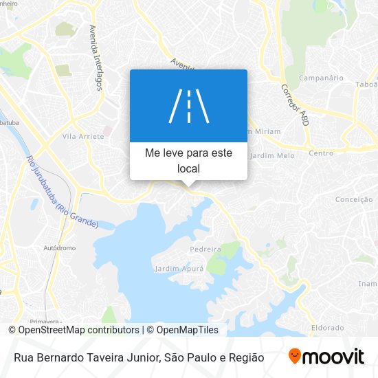 Rua Bernardo Taveira Junior mapa