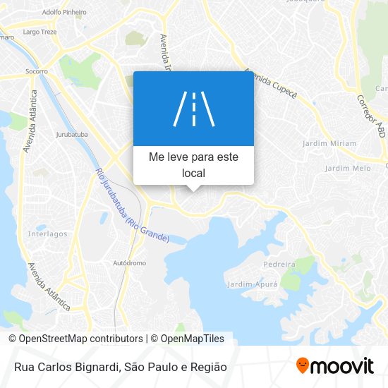 Rua Carlos Bignardi mapa