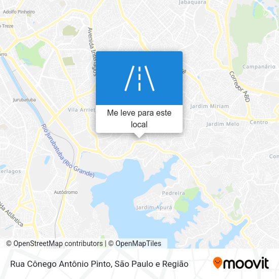 Rua Cônego Antônio Pinto mapa