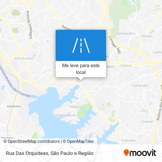 Rua Das Orquídeas mapa