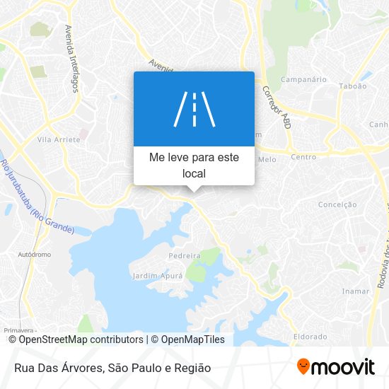 Rua Das Árvores mapa